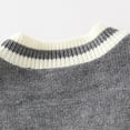 thumbnail image 4 of LUOGENLI Sweaters for Boys 10-12 Toddler Boys Girls Winter Long Sleeve Solid Knit Sweater Base Warm Sweater for Children Clothes Sweaters for Boys 5-6 Years Old Grey 18-24 Months, 4 of 8