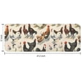 thumbnail image 7 of Beige Chicken Breed Pattern Kitchen Rug Mat,Kitchen Runner Rugs Non Skid Washable,Decorative Kitchen Floor Mats for Kitchen,Sink,Laundry,17"x47.2", 7 of 7