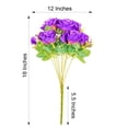thumbnail image 2 of BalsaCircle 18" Purple Silk Rose Bushes Artificial Flowers Wedding Party Decorations, 2 of 8