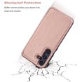 thumbnail image 5 of REQO Compatible with Samsung Galaxy S24 Wallet Case with Card Holder, PU Leather Kickstand Card Slots Case, Double Magnetic Clasp and Durable Shockproof Cover 5G 6.2 Inch(Rose Gold), 5 of 6