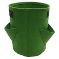 thumbnail image 1 of Bolsa de cultivo de plantas de fresa, jardín de la casa, portátil, flor de papa, maceta, maceta, verde, 23x28cm, 3 agujeros Kearding HA6255-01B, 1 of 6