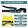 10 Ton Hydraulic Crimper Wire Cable Lug Terminal Hydraulic Cutting