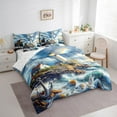 thumbnail image 3 of Erosebridal Ocean Lighthouse Bedding King Size, Lake House Bedding Sets King Size, Coastal Marine Bed Set, Super Cozy Room Decorative, 7-Piece, 3 of 6