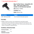 thumbnail image 2 of Mass Air Flow Sensor - Compatible with 2001 - 2005 IS300 3.0L 6-Cylinder 2JZ-GE Naturally Aspirated 2002 2003 2004, 2 of 2