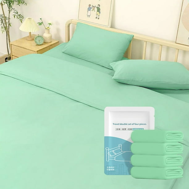 pstuiky Sábana desechable para cama funda de edredón para hotel viajes portátil ropa de cama doble sábana acolchada gruesa