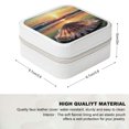 thumbnail image 2 of Autua Shell Sun Beach PU Leather Jewelry Box, Flexible Storage for Necklace, Ring, Earring White, 2 of 5