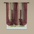 thumbnail image 4 of Designer Home Ombre Window Curtains, Modern Semi-Sheer Window Curtain Drape Shade Panels, Window Treatment for Livingroom, Bedroom and Kitchen, 4 of 5