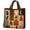 004#, variant on Fashion Halloween-ThemedQuilted Tote Bag, Large Capacity Lightweight Shoulder Handbag for Commute Travel Outdoor Daily Use
