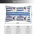 thumbnail image 2 of Fotbe Bulldog Friend Funda de Almohada Decorativa Estilo Occidental, Lujo en Algodón, Fundas para Almohadas King, Cojín Estampado para Decoración del Hogar-14"x20", 2 of 6