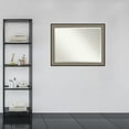 thumbnail image 2 of Amanti Art Beveled Bathroom Wall Mirror - Imperial Frame Imperial Pewter Black Outer Size: 45 x 35 in Silver, 2 of 5