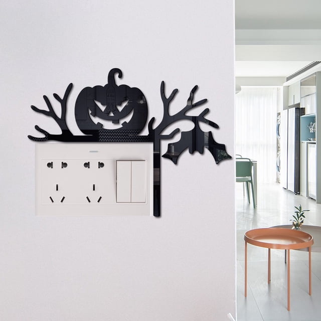 YIMWNYI Halloween 3D Acrylic Mirror Sticker, Home Wall Decoration, Unique Design for Home Decor, Versatile Use for Parties and Events, Safe and Easy to Install