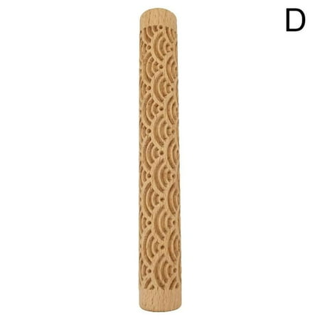 

Embossed Rolling Pin Engraved Embossing Rolling Pin Kitchen Decor Tools for Baking Embossed Cookies Birthday Gifts for Women Gift for Women Mom Birthday Gift O8N4
