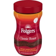 Folgers Classic Roast Instant Coffee, 3-Ounce Jar
