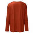thumbnail image 5 of Plus Size Tops for Women Viikei Womens Tops Long Sleeve Clearance Sales,Fashion Women's Comfortable Round-Neck Long Sleeve Casual T-shirt Blouse Orange S, 5 of 5