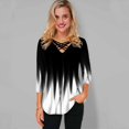 thumbnail image 1 of Jersey de temperamento informal transfronterizo con cuello en V camiseta suelta de mujer verde M MABOTO Blanca S, 1 of 3
