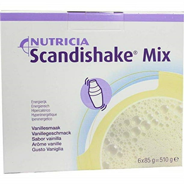 scandishake weight gain instant shake mix powder, vanilla, 3 ounce