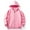 Pink B, variant on bbymog Boys' Fashion Hoodies & Sweatshirts Solid Color Long Sleeve Zip Up Hoodie Sweatshirt Casual Sports Clothes for Girls 10-12 Black B 3-4Years