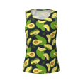 thumbnail image 3 of Picia Fresh Avocado Pattern Women's Workout Tank Top,Breathable Activewear,Slim Fit Athletic Top,Versatile Workout Moisture-wicking top-XX-Large, 3 of 9