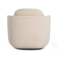thumbnail image 5 of Wolfie Light Blush Velvet Swivel Chair, 5 of 8