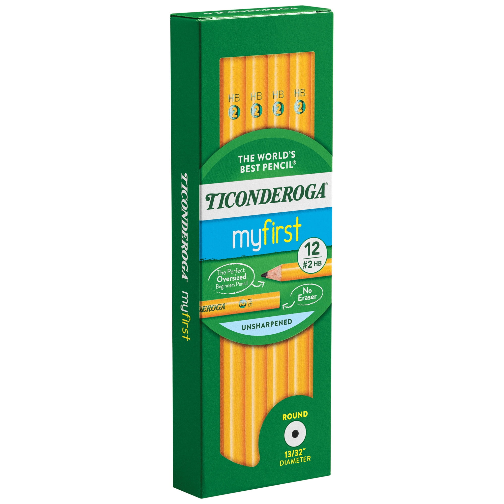 Ticonderoga Beginners Pencils without Eraser, Pack of 12
