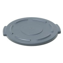 HUBERT® Grey Plastic Flat Lid for 10 gal Trash Receptacles - 15 3/5" Dia x 1" H