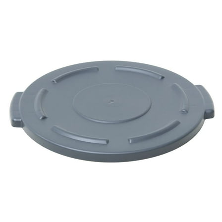 HUBERT® Grey Plastic Flat Lid for 10 gal Trash Receptacles - 15 3/5" Dia x 1" H