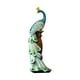 thumbnail image 1 of Estatua de pavo real, adorno de escritorio, regalo de inauguración de la casa, artesanía, escultura de resina Azul, 1 of 9