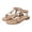 Khaki, variant on Staki Girl Dress Shoes Toddler Girls Sandals Summer Flats Dress Shoes for Baby Little Kids Girl(Khaki,2.5 Big Kid)