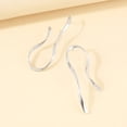 thumbnail image 6 of Ziurtnc 1 Pair Simple Exaggerated Asymmetric Metallic Stud Earrings Vintage Curved Drop Earrings Fashion Jewelry Accessories Gift, 6 of 7