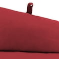 thumbnail image 5 of Jordan Manufacturing Sunbrella 72" x 22" Canvas Blush Pink Solid Rectangular Outdoor Chaise Lounge Cushion with Ties and Hanger Loop, 5 of 12