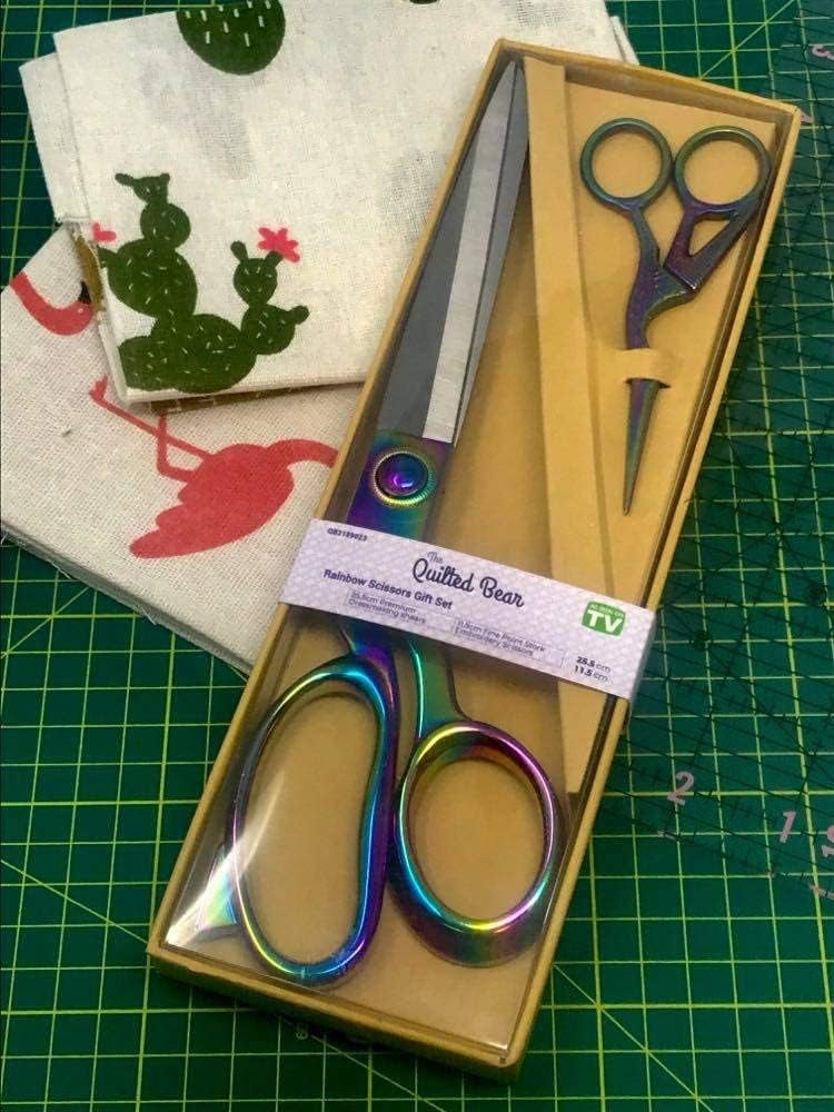 The Quilted Bear Embroidery & Dressmaking Scissors Set - Rainbow