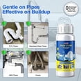 thumbnail image 4 of 2-pack powerful and safe sink and pipe cleaning powder, quick-foaming sink and pipe cleaner, effectively dissolves blockages and unblocks pipes | Suitable for kitchen, bathroom, toilet pipes and floo, 4 of 4