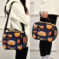 thumbnail image 5 of Pumpkins Pies Leaves Cute Halloween Insulated Lunch Bag Portable Cooler Bag Mommy Bag Large Capacity 6L, 5 of 9