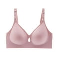 thumbnail image 3 of Telankuip Seamless Nursing Bras for Breastfeeding Soft Cozy Push up Wireless Maternity Bra for Pregnancy Full Coverage Smooth Comfort Sleep Bralettes with Extender Pink XL, 3 of 3