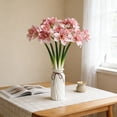 thumbnail image 5 of karymi Artificial Clivia Amaryllis Flower 1pcs Faux Realistic Blooms Tall 25.19 In Home Decor Wedding Centerpiece Vase Floral Arrangement House Decor, 5 of 6