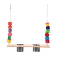 thumbnail image 1 of 1 Set Bird Feed Swing Parrot Swing Toy Parrot Feeder Swing Toy for Bird Cage, 1 of 9