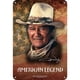 thumbnail image 1 of Placa Metal Vintage Actor John Wayne Pintura Hierro Rectangular Arte Pared 30x40cm, 1 of 9