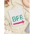 thumbnail image 3 of Bff She think I'm Crazy Funny Women White T-Shirt, Female Small, 3 of 4