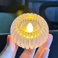 thumbnail image 1 of Mom's Best Calabazas de cristal con luces LED para velas, 1 of 6