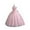 Pink, variant on Girls Elegant Sleeveless Tulle Flower Dress Kid Girl Princess Gown with Embroidered Details and Bow Back