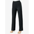 thumbnail image 2 of Roaman's Women's Plus Size Wide Leg Bend Over Pant, 2 of 4