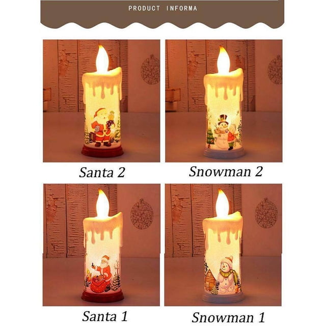 Christmas LED Candle Light Bright Flickering Flames Fake Candle Bulb Flames Fake Battery Operated Realistic Flames Fake Candle