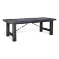 thumbnail image 2 of Rena Dining Table, 2 Extension Leaves, 86-122 Inch Black Mahogany Wood, 2 of 7