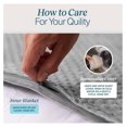 thumbnail image 5 of Bennium Weighted Blanket for Adults - 20 LB King Size Heavy Blanket for Cooling & Heating - 100% Cotton Big Blanket w/ Glass Beads, Machine Washable Blankets - 86"x92", Grey, 5 of 9