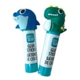 thumbnail image 3 of PEN+GEAR Novelty Glue Stick 9g， 2-Pack in Blister card, Solid Glues with 2 Kinds Kawaii silicone Cartoon Animal Cap ( shapes of dinosaur and shark) suitable for boy, 3 of 7