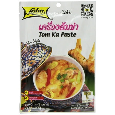 Lobo Thai Envelope Spicy Coconut Chicken Soup, Tom Ka, 1.76 Ounce (Pack of 5) Pack of