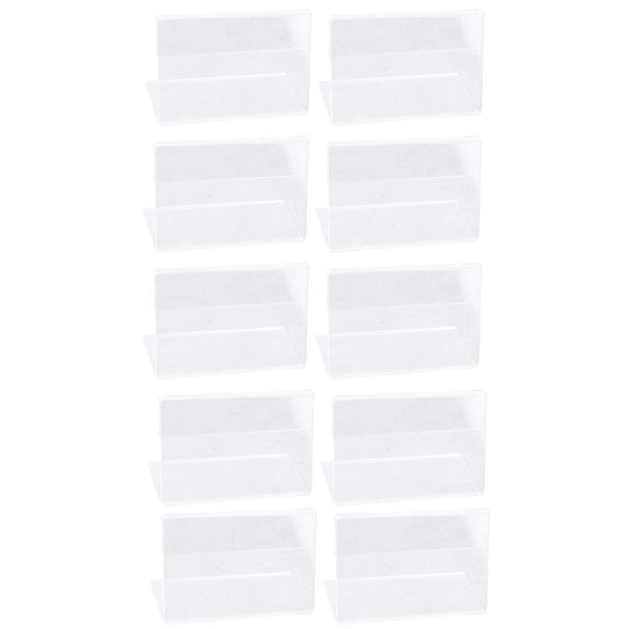10 Pcs Acrylic Card Paper Display Stand Desktop Photo Holder Number