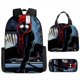 thumbnail image 1 of 3 unids/set estudiantes serie Spiderman mochila estuche para lápices bolsa de almuerzo superhéroe niños colchón de aire arnés impermeable mochilas escolares hola suerte unisex, 1 of 2