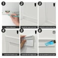thumbnail image 5 of Art3d Premade Wainscoting Panel Kit, White Primed Board & Batten Wall Décor,Paintable Polystyrene Molding Trim for Accent Wall for Living Room, Bedroom & Kitchen, 5 of 7