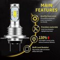 thumbnail image 3 of H7 Led Canbus Headlight H7 Led Lo Beam Bulbs 6000k Ip 68 Csp 3570 Led Chips, 3 of 5